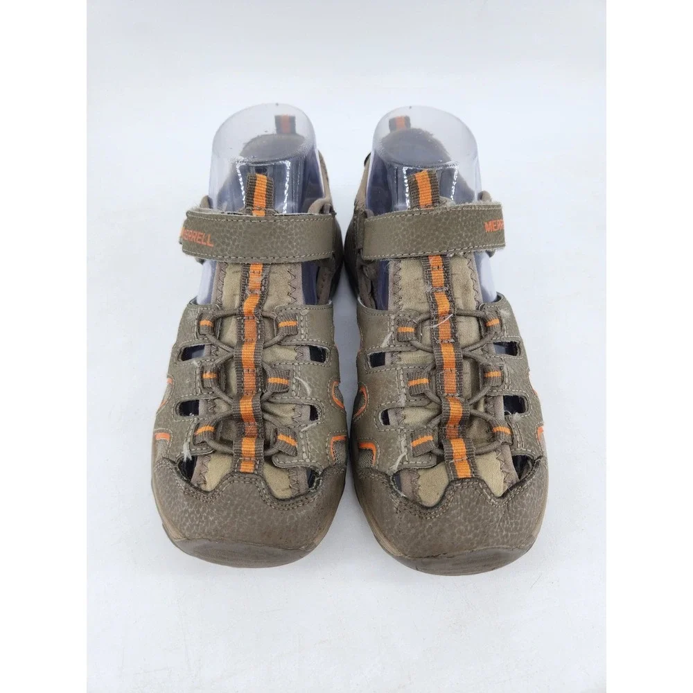 Merrell ML-Hydro H2O San Boys Size 4M Brown Orange Leather Water Shoes‎ MK261856